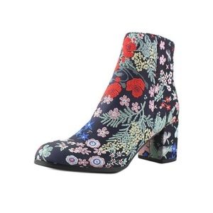 Indigo Rd Crusona Brocade, Embroidered Block Heel Boots, Ankle Booties